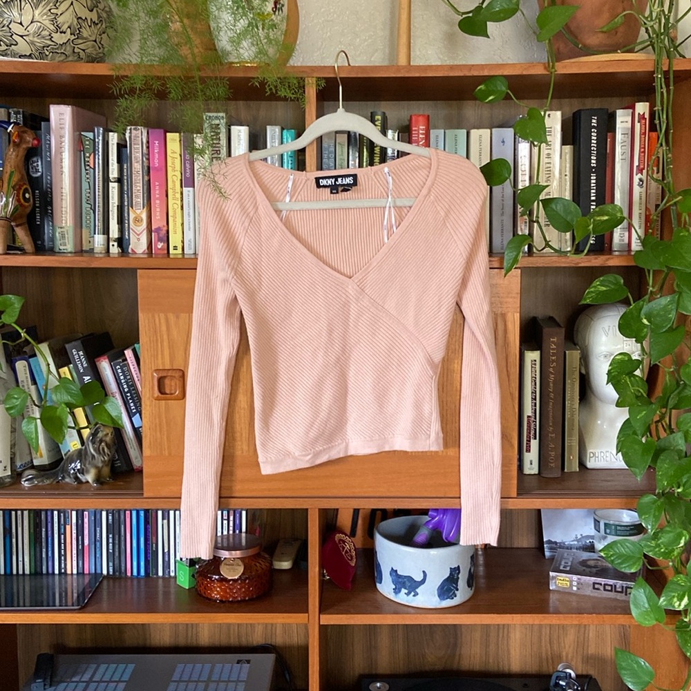 DKNY Jeans ribbed long sleeve